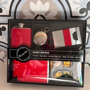 Bespoke Tailored Menswear Party Set - Red and Silver